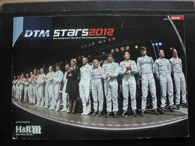 DTM Autograph Booklet 2012 with 15 autographs