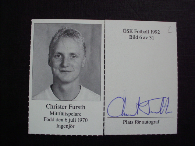 FURSTH Christer / 4 Lsp 1992-1995