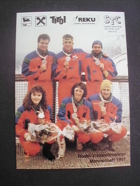 Rodeln - Team Österreich / 2.WM 1991