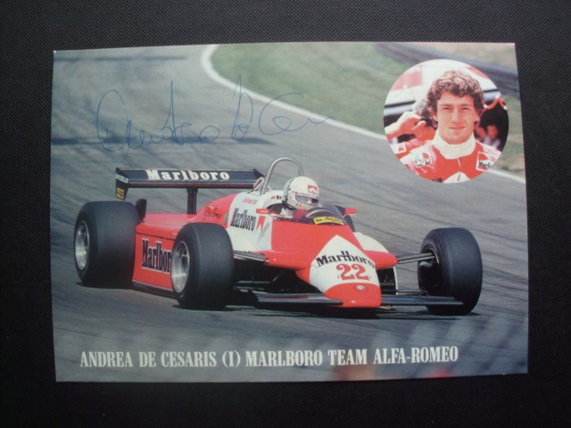DE CESARIS Andrea / 208 GP 1980-1994 - death 2014