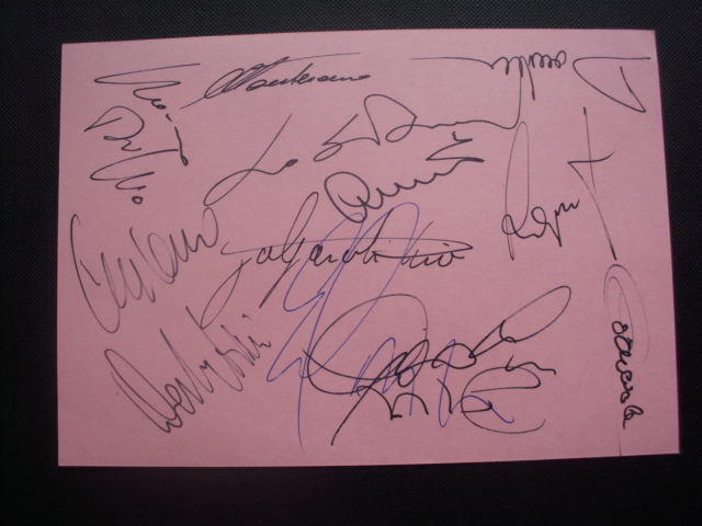UDINESE CALCIO 1984 - 15 x Autogramme (Zico....)