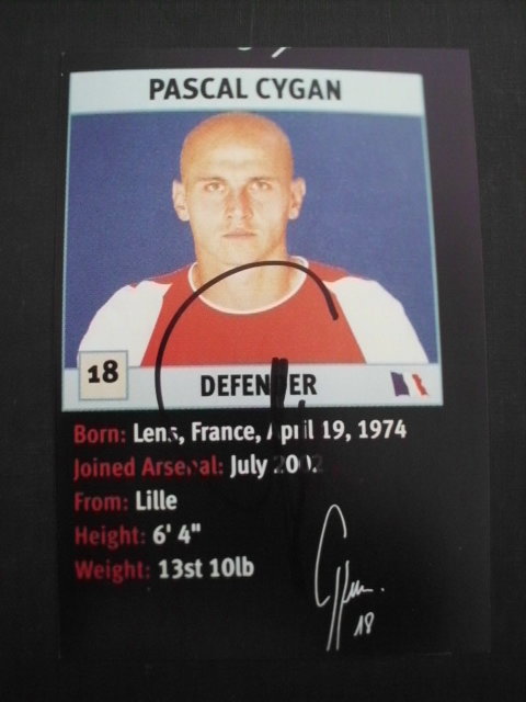 CYGAN Pascal / Arsenal 2002-2006