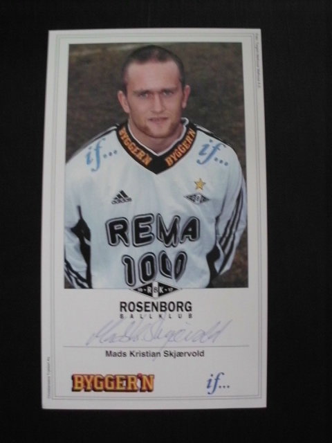 SKJAERVOLD Mads Kristian / Rosenborg Trondheim 1999/2000