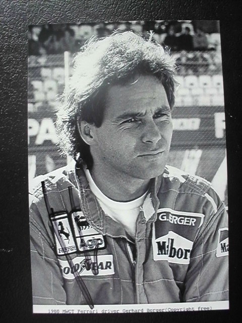 BERGER Gerhard - A / 3.WC 1988,1994 / 210 GP 1984-1997