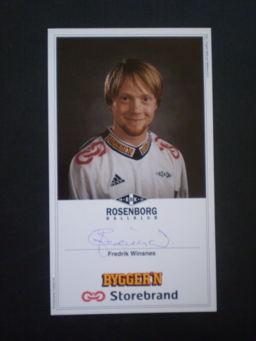 WINSNES Fredrik / Rosenborg & 19 Lsp 2001-